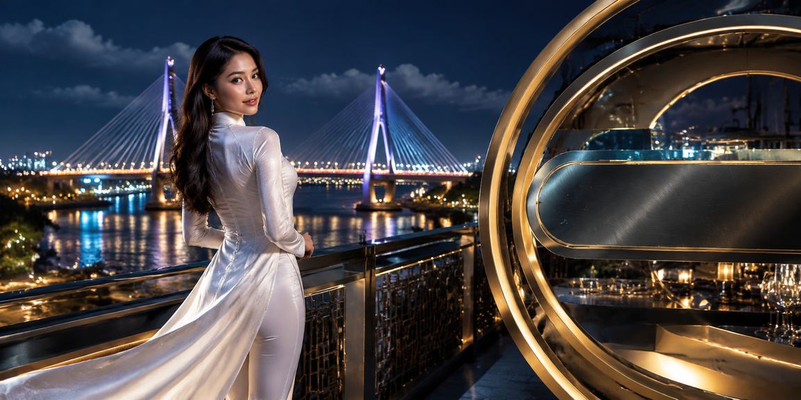 Người mặc áo dài tại Cần Thơ theo dõi cá cược thể thao bên sông