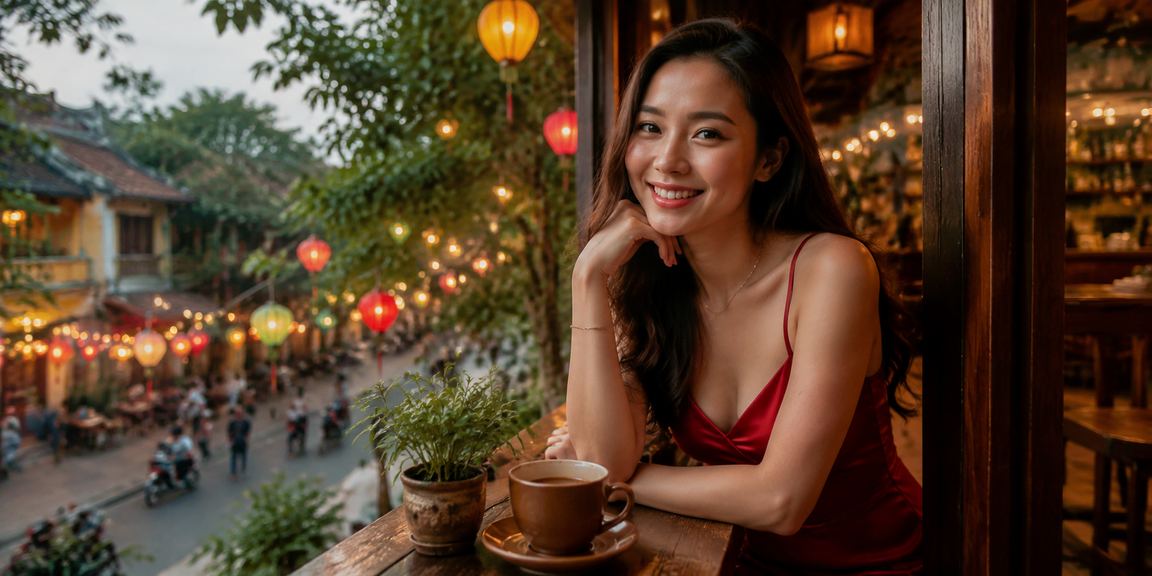 Người dùng Hà Nội theo dõi tiền thưởng và ưu đãi qua ứng dụng điện thoại bên ly cà phê